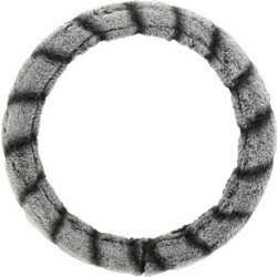 Κάλυμμα τιμονιού γούνινο γκρι Lemur 37-39cm