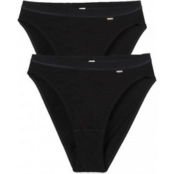 Minerva Βαμβακερά Ψηλόμεσα Γυναικεία Brazil Μαύρα 2Pack 90-89890-45