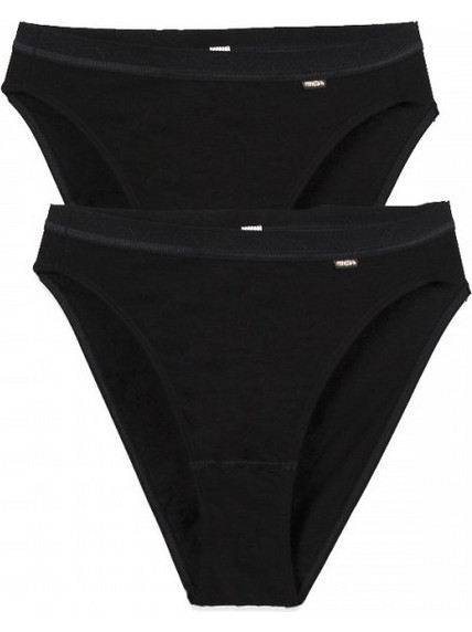 Minerva Βαμβακερά Ψηλόμεσα Γυναικεία Brazil Μαύρα 2Pack 90-89890-45