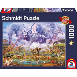 Puzzle Schmidt Η Υδροληψία Των Ζώων 1000 Κομμάτια