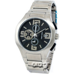 Time Force Chrono Ανδρικό Ρολόι Χρονογράφος με Ασημί Μεταλλικό Μπρασελέ TM3010MM01