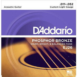 D'Addario EJ26 Χορδές Ακουστικής Κιθάρας 11-52 Σετ