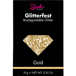 Sleek Glitterfest Biodegradable Gold Σκιά Ματιών Glitter