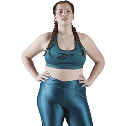 Reebok Hero Medium-Impact Racer Αθλητικό Μπουστάκι με Μέτρια Στήριξη & Ελαφριά Ενίσχυση Πετρόλ FK5313