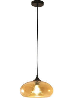Fabas Luce Ela Κρεμαστό Φωτιστικό Οροφής Μονόφωτο Μαύρο 3489-40-125
