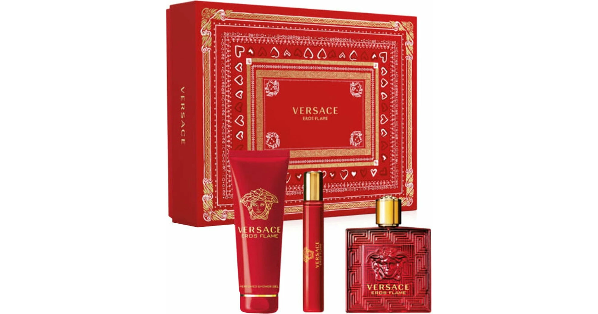 Versace Eros Flame Eau de Parfum 100ml + Eau de Parfum 10ml + Shower