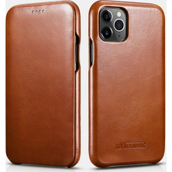 iCarer Curved Edge Vintage Leather Brown (iPhone 11 Pro)