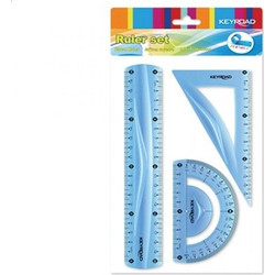 Keyroad Εύκαμπτο Σετ Γεωμετρίας 3τμχ 20cm (300.971698)