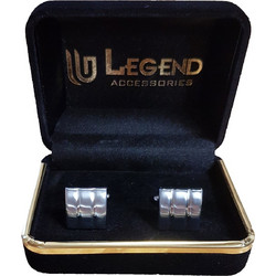 Legend - XK-102 - Silver - Μανικετόκουμπα - black