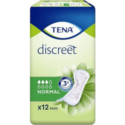 Tena Discreet Normal Σερβιέτες Ακράτειας 3 Σταγόνες 12τμχ