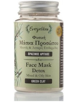 Evergetikon Detox Κρεμώδης Μάσκα Προσώπου με Άργιλο