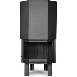 Warm W 80 PD Ενεργειακό Τζάκι Αερόθερμο Ξύλου Πρισματικό 17.14kW