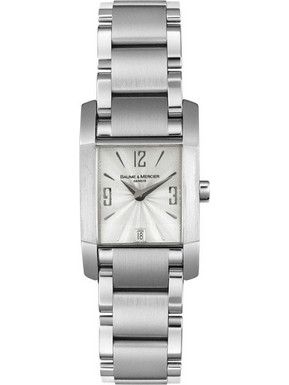 Baume & Mercier Diamant Stainless Steel Γυναικείο Ρολόι με Ασημί Μεταλλικό Μπρασελέ MOA08568