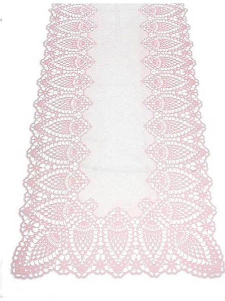 VINYL (Crochet) Πλαστικό Ράνερ Ροζ, 40x150cm