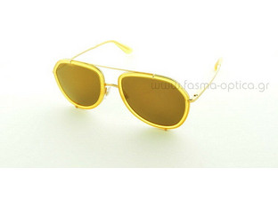 Dolce & Gabbana 2161 02/F9 Ανδρικά Γυαλιά Ηλίου Aviator Μεταλλικά Χρυσά με Κίτρινο Καθρέπτη Φακό