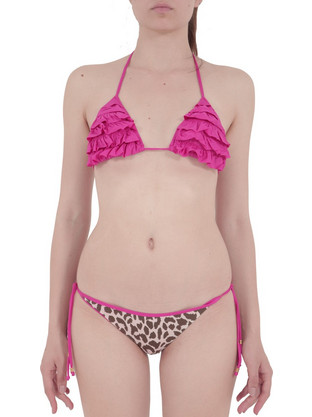 Banana Moon Bikini Set Τριγωνάκι Brazil Animal Print Φούξια BALMY-14D53