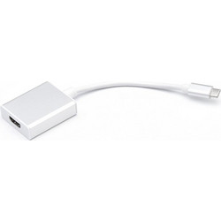 Αντάπτορας Multi Port OEM HR-USH036 Type-C Male - HDMI female 3.1 Silver