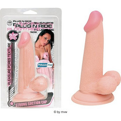 You2Toys Plug N Ride Ρεαλιστικό Dildo με Βεντούζα & Όρχεις 16cm Flesh