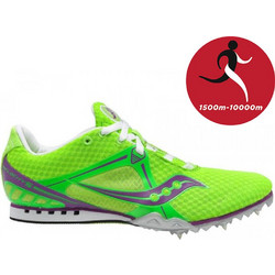 Saucony Velocity 5 Γυναικεία Αθλητικά Παπούτσια Spikes Στίβου Lime 10188-1