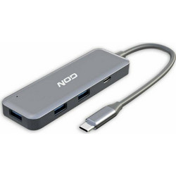NOD Hybrid Metal USB Hub 3.0 USB-C με 4 Θύρες USB-A / USB-C