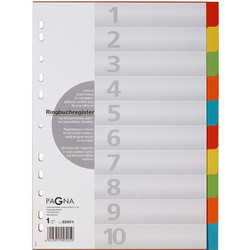 Διαχωριστικά ευρετήρια 1-10 Pagna XXL