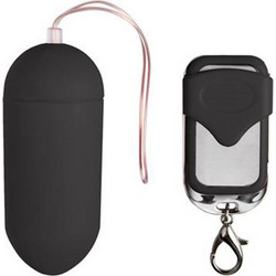 EasyToys Vibrating Egg Medium Δονητής Egg για Ζευγάρια με Τηλεχειριστήριο 8cm Μαύρος