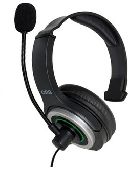 ORB Elite Chat PS4 Gaming Headset Over Ear Black Silver