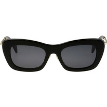 Lanvin LNV608S 001 Γυναικεία Γυαλιά Ηλίου Cat Eye Κοκάλινα Μαύρα με Γκρι Polarized Φακό