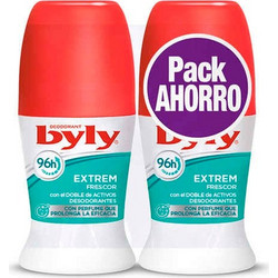 Byly Extrem Fresh Αποσμητικό Roll On 72h Χωρίς Αλουμίνιο 2x50ml