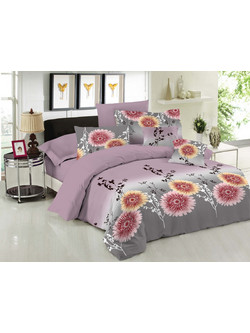 Le Blanc Σετ Πάπλωμα Υπέρδιπλο 220x240 Chrysanthemum Lilac