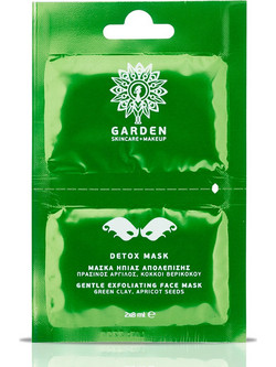 Garden Detox Κρεμώδης Μάσκα Προσώπου για Καθαρισμό με Άργιλο 2x8ml