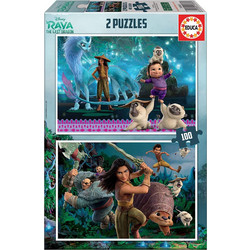Παιδικό Puzzle Educa Disney Raya & The Last Dragon 2x100 Κομμάτια