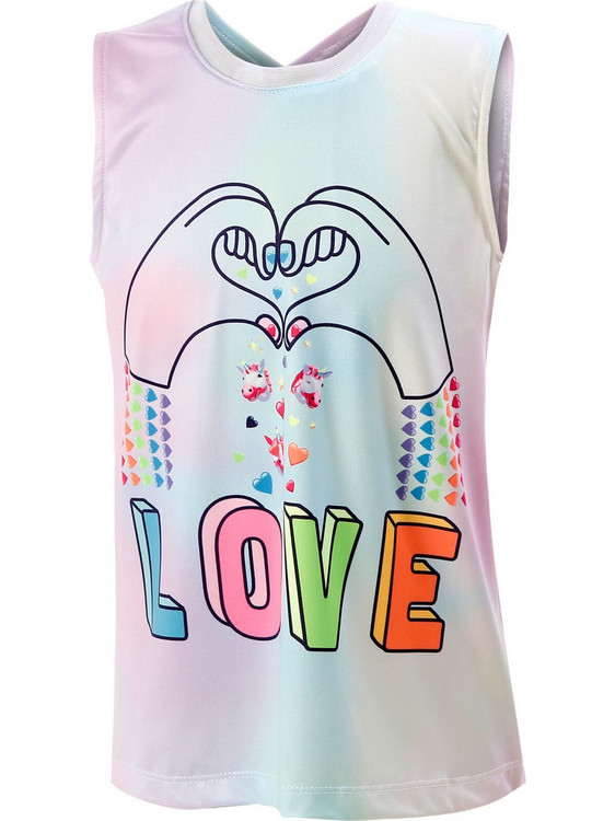 Lucky In Love Going Wild Παιδικό T-Shirt Αμάνικο Πολύχρωμο T211-E92955