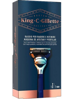 Gillette King C Shave & Edging Ξυραφάκι με Ανταλλακτικές Κεφαλές με 5 Λεπίδες