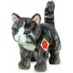 Hermann Teddy Γατάκι Grey 20cm 918226