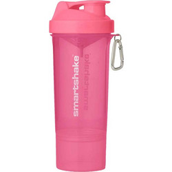 Protein Shaker Slim 500ml - Smartshake / Σέικερ Πρωτεΐνης διαιρούμενο - Neon Pink