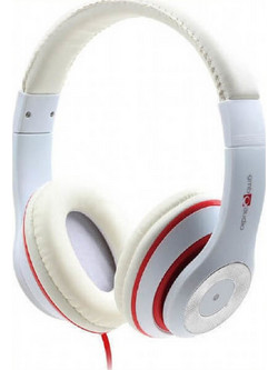 Gembird Los Angeles Ενσύρματα Ακουστικά Over Ear με Noise Canceling Λευκά