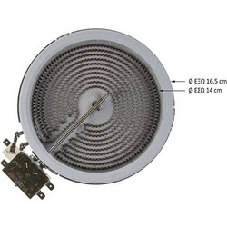 Κεραμική εστία 1200W 2 άκρα EGO 00094203