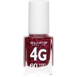 Elixir 4G Fast Dry 207 Glitter Βερνίκι Νυχιών Μακράς Διαρκείας Quick Dry 13ml
