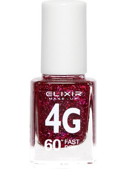 Elixir 4G Fast Dry 207 Glitter Βερνίκι Νυχιών Μακράς Διαρκείας Quick Dry 13ml