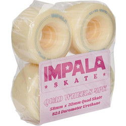 Impala Replacement Wheels 4PK Pastel Yellow 58mm