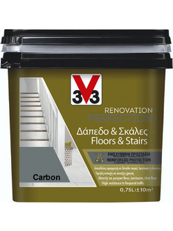 V33 Renovation Perfection Floors & Stairs Χρώμα Πλακιδίων Carbon Satin 0.75lt