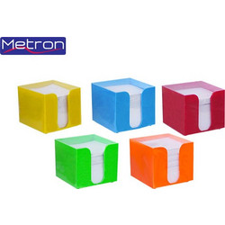 Metron Κύβος Πλαστικός + Χαρτάκια Pastel Collection 1τμχ