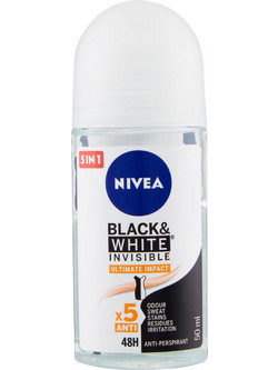 Nivea Invisible For Black & White Ultimate Impact Γυναικείο Αποσμητικό Roll On 48h 50ml