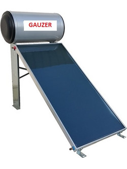 Gauzer Termomax Ηλιακός Θερμοσίφωνας 100lt 1.5m² Glass Διπλής Ενέργειας