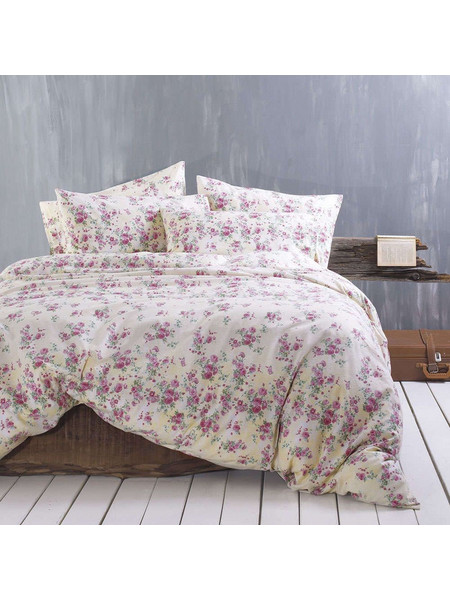 Rythmos Σετ Σεντόνια Ημίδιπλα Φανελένια 160x260cm Mayfair Pink