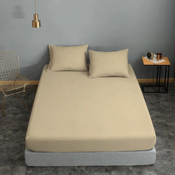 Komvos Σεντόνι Διπλό με Λάστιχο 150x200+20 Home Beige