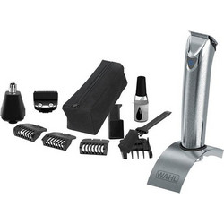 Wahl LI Stainless Steel Επαγγελματικό Επαναφορτιζόμενo Σετ Κουρευτικής Μηχανής 9818-116