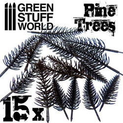 Green Stuff World 9288 - Model Tree Pine Set x15