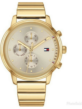 Tommy Hilfiger Blake Γυναικείο Ρολόι Χρονογράφος με Χρυσό Μεταλλικό Μπρασελέ 1781905